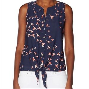 The Limited bird print sleeveless top